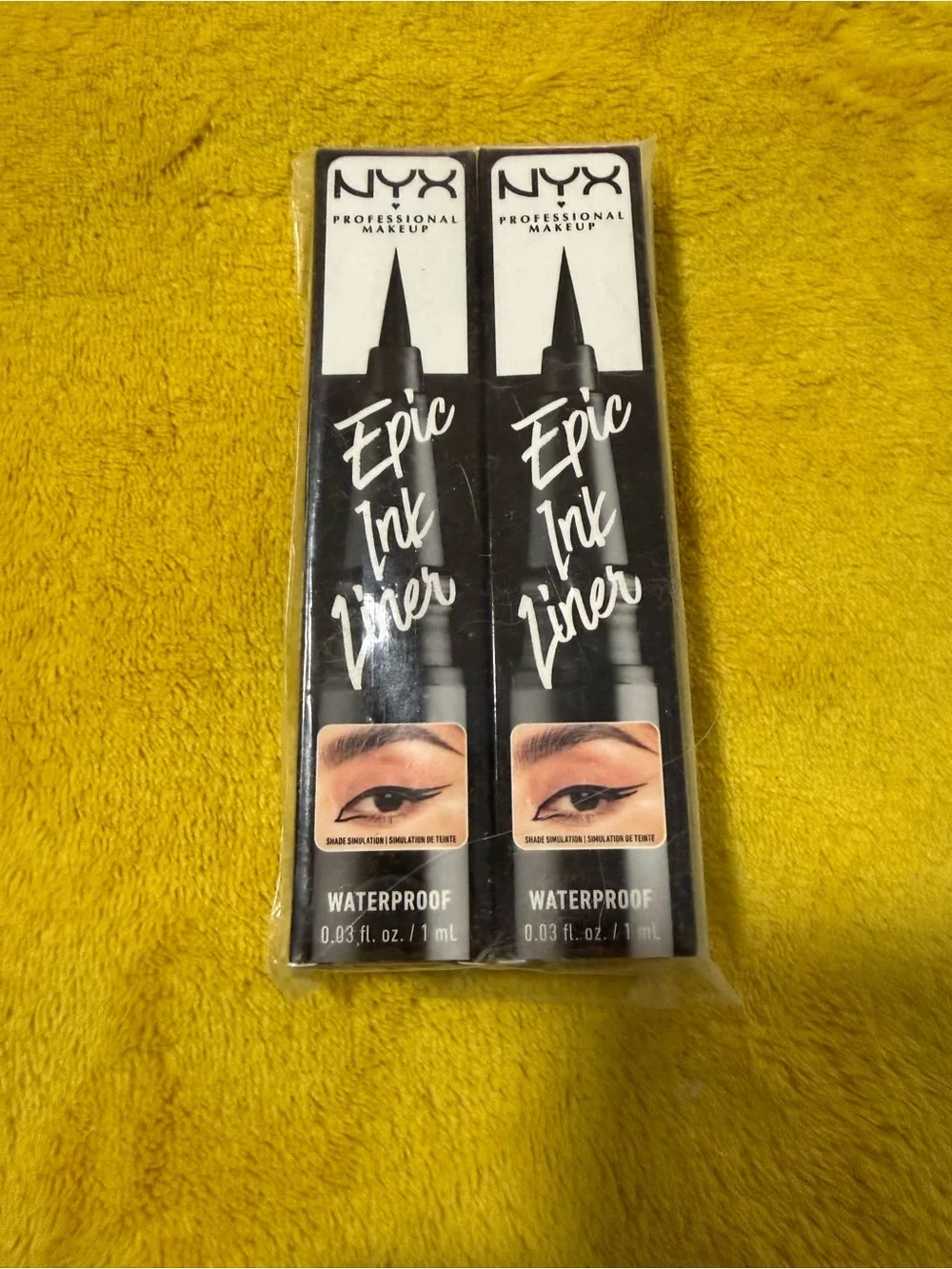 NYX Epic Ink Liner Waterproof Liquid Eyeliner - Black (Twin Pack)